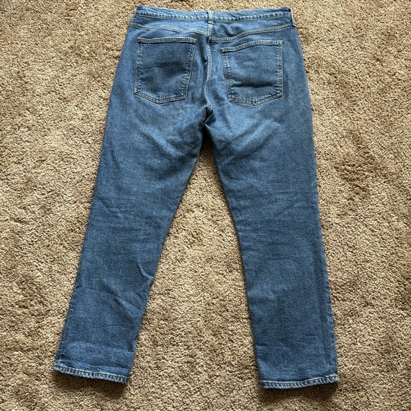 Agolde Merrel Mid Rise Straight Jeans Medium Wash - Picture 4 of 11